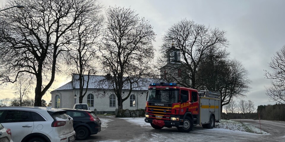 Ett larm inifrån kyrkan i Gällstad under tisdagen visade sig ha sin grund i bränd mat.