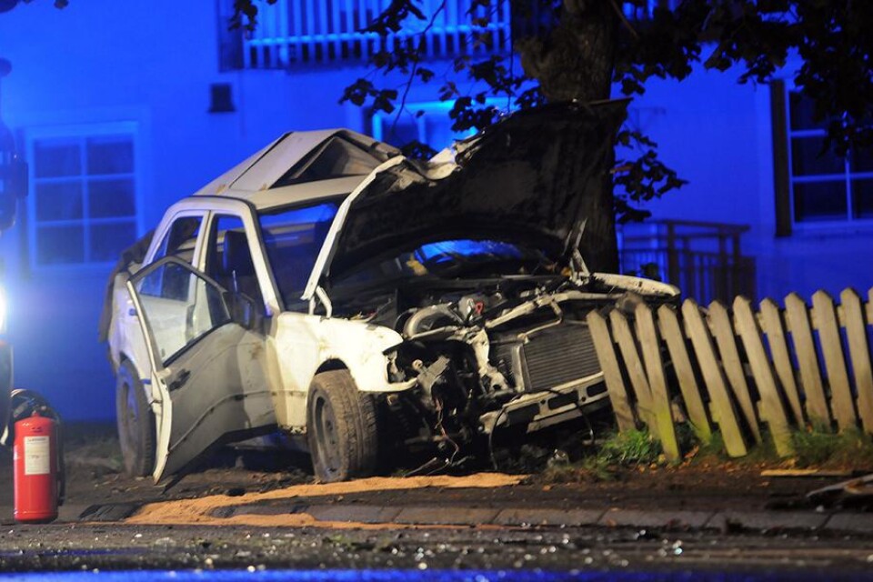 Fem personer var inblandade i olyckan i Alvesta.