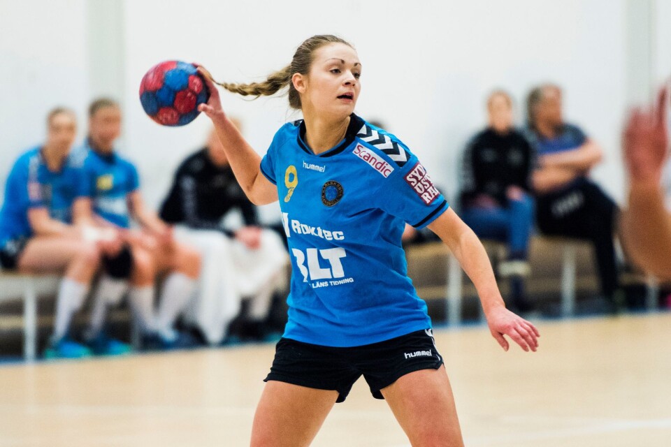 Frida Williamsson blev bäste målskytt i Karlskrona Handboll med sex mål.