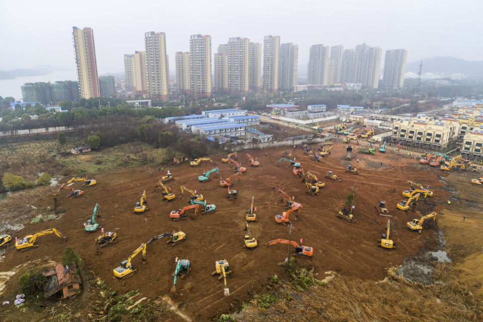 I Wuhan håller man på att få klart 1|000 nya vårdplatser.