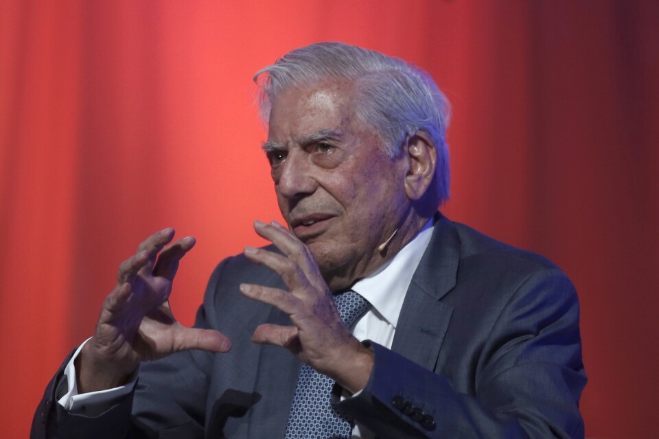 Peruanske författaren Mario Vargas Llosa väljs in i Franska Akademien. Arkivbild.