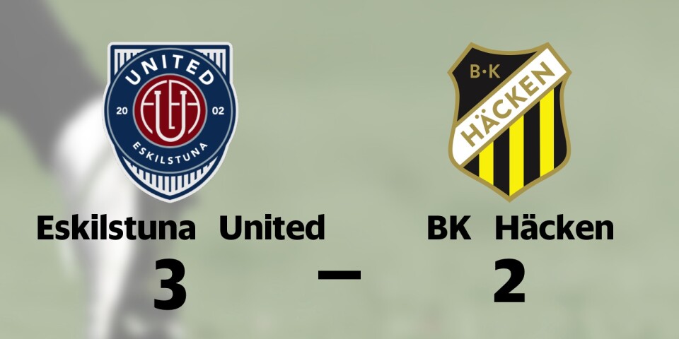Uddamålsseger när Eskilstuna United besegrade BK Häcken