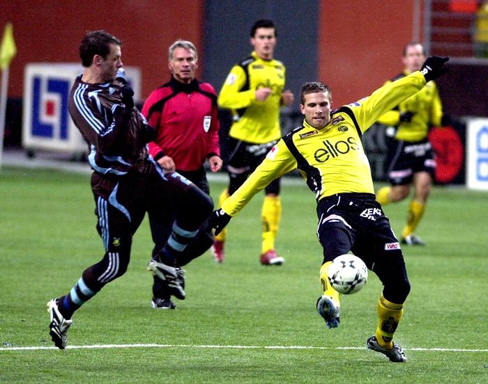 Anders Svensson i träningsmatchen mot Bröndy. Elfsborg vann med 2 - 0.