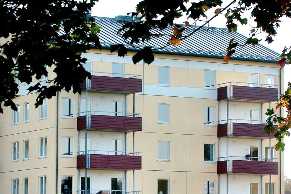 Sexvåningshus på Sommarlust i Kristianstad.