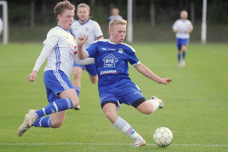 Hampus Haug Johansson gjorde två mål mot Söderåkra.