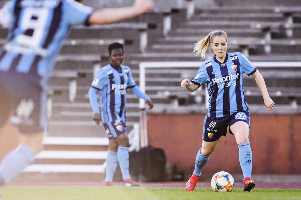 Irma Helin under en match med Djurgården 2019. Arkivbild.