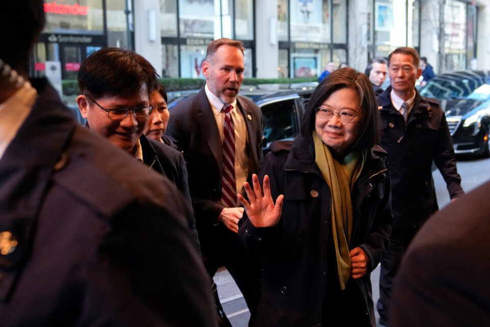 Taiwans president Tsai Ing-Wen i New York i torsdags, före en rundresa i Centralamerika.
