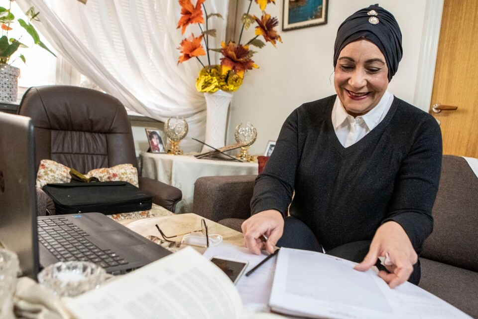 ”Att arbeta som advokat är väldigt roligt, men jag vill gärna utveckla mig”, säger Eman Shahoud.