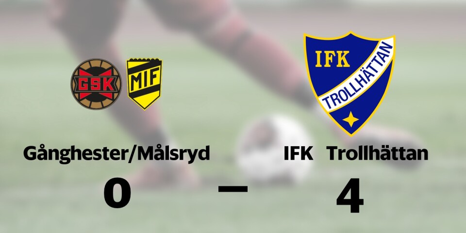 Gånghester/Målsryd föll mot IFK Trollhättan på hemmaplan