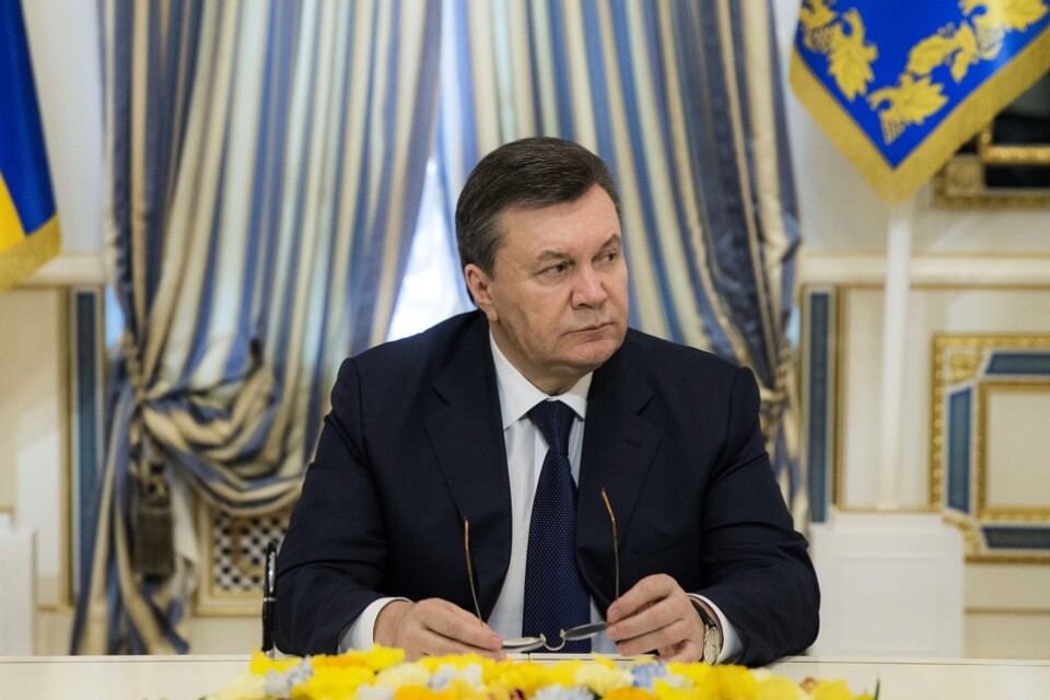 President Viktor Janukovytj flydde Ukraina efter blodbadet under Majdanrevolten. Arkivbild.