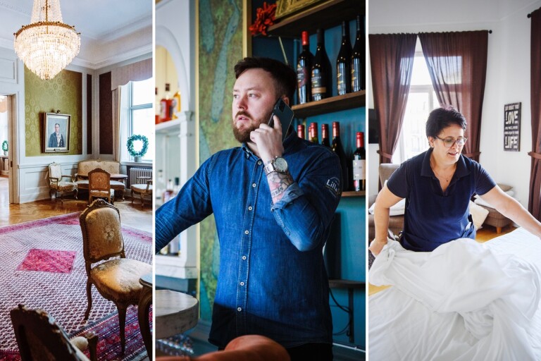 Jonas, 37, renoverar hotellet – på speciellt sätt: ”En viss stil”