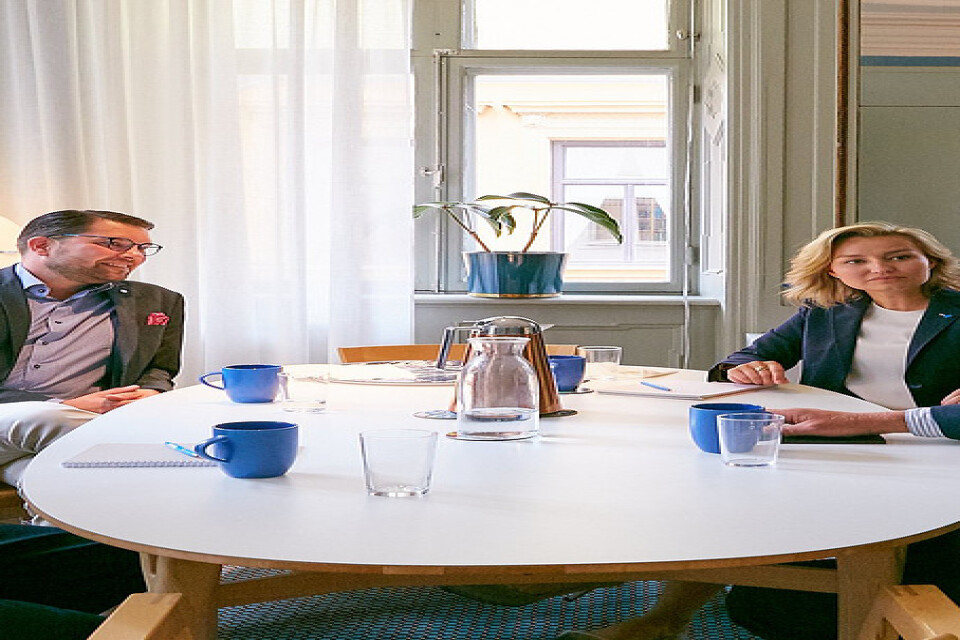 KD-ledaren Ebba Busch Thor och SD-kollegan Jimmie Åkesson åt lunch tillsammans och diskuterade sjukvård, energipolitik och migration.