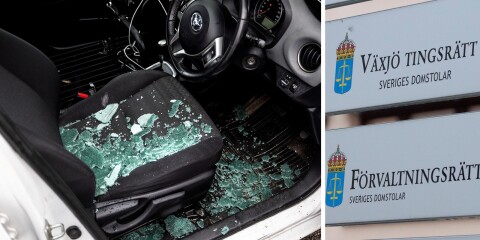 Berusad man gick bärsärkagång i Alvesta – slog sönder fyra bilar