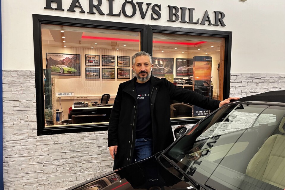 Fadi Al Asachram, ägare och försäljare på Härlövs Bilar.