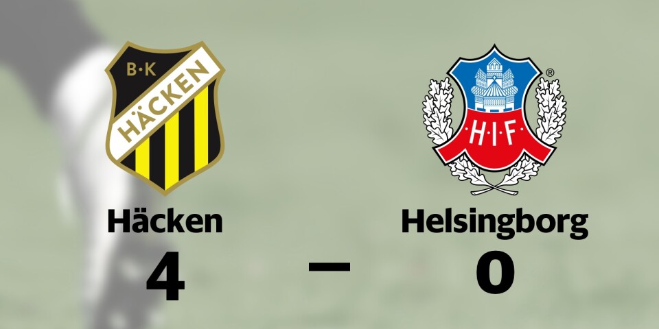 BK Häcken vann mot Helsingborgs IF