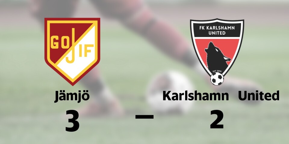 Uddamålsseger när Jämjö besegrade Karlshamn United