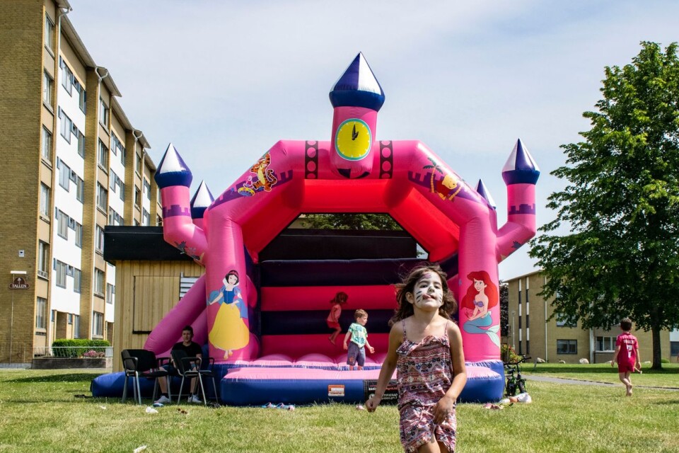 There was a bouncy castle at the Challan festival in 2019. There will be one at the festival on 14th May as well.