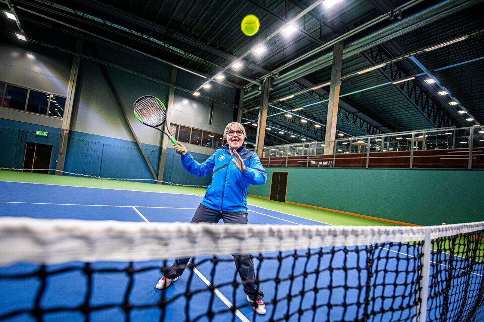 Suzanne Gjertz gick med i Karlskrona tennisklubb 1973, samma år som hon flyttade till Karlskrona.