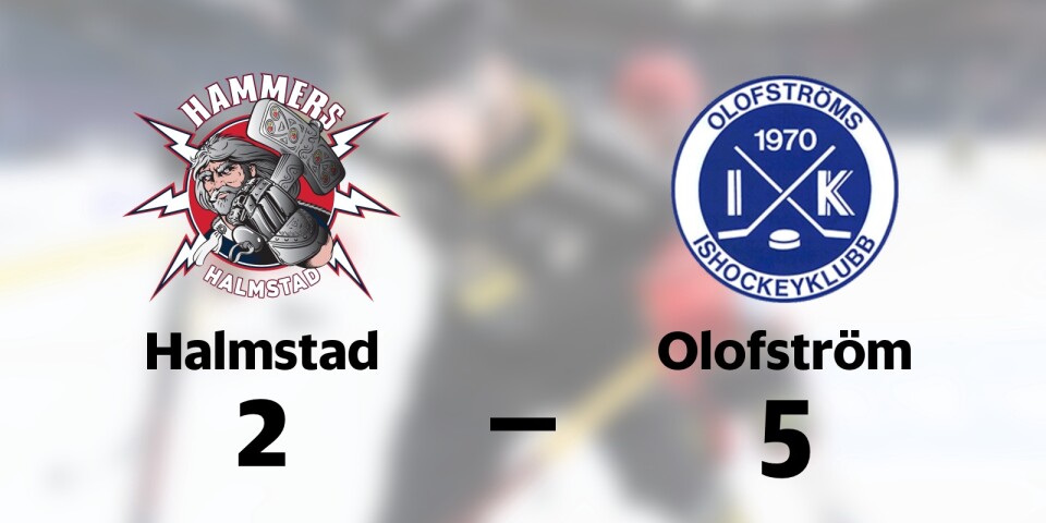 Halmstad HF förlorade mot Olofström