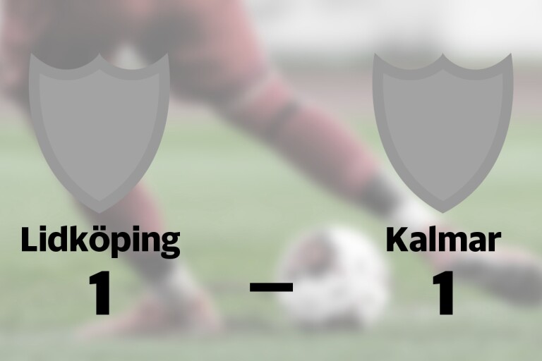 Oavgjort för Kalmar borta mot Lidköping
