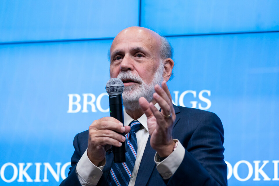 Nobelpristagaren i ekonomi och tidigare Fed-chefen Ben Bernanke talade på ett seminarium på Brookings Institution i Washington på måndagen.