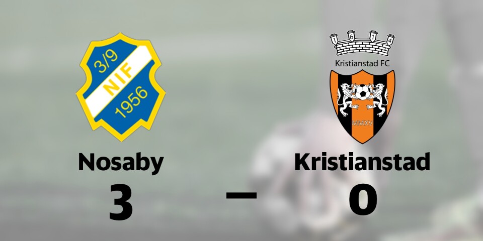 Klar seger för Nosaby mot Kristianstad på Nya Vallbjörka