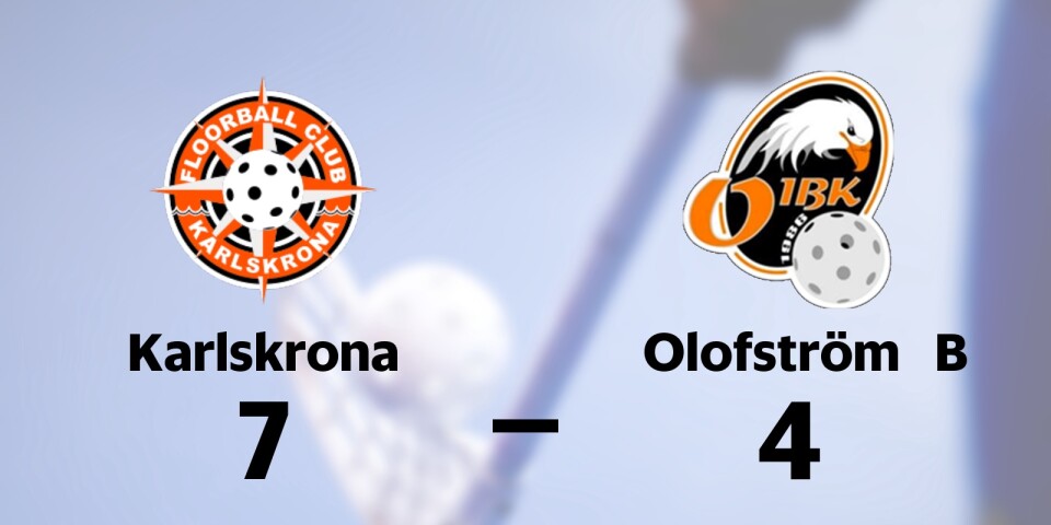 FBC Karlskrona B vann mot Olofströms IBK B