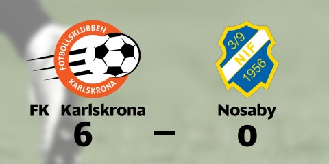 FK Karlskrona vann mot Nosaby