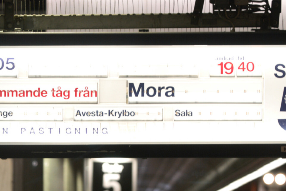 SJ hävdade att de omfattande problemen på tågsträckan Mora-Borlänge berodde på banarbeten. Arkivbild