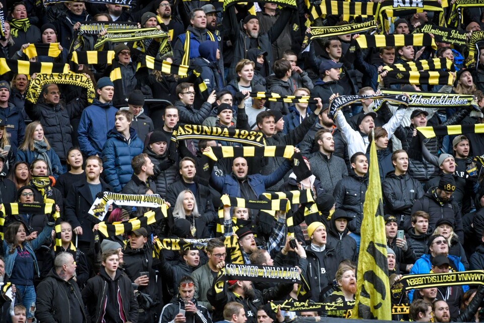 AIK-fans – i dag i Kalmar.