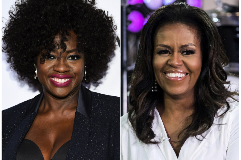 Viola Davis (vänster bild) kommer att spela Michelle Obama.