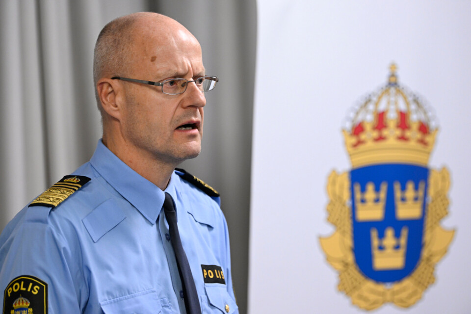 Polischefen Mats Löfvin. Arkivbild.