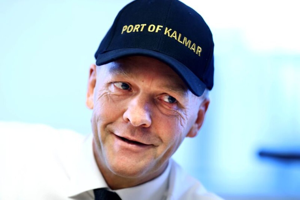 Mats Gustafson, vd för Kalmar hamn, är nöjd med förra året.