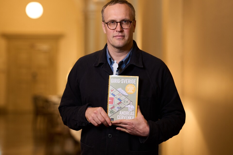 Andreas Cervenka, författare till ”Girig-Sverige”, visar att Sverige är miljardärernas paradis.