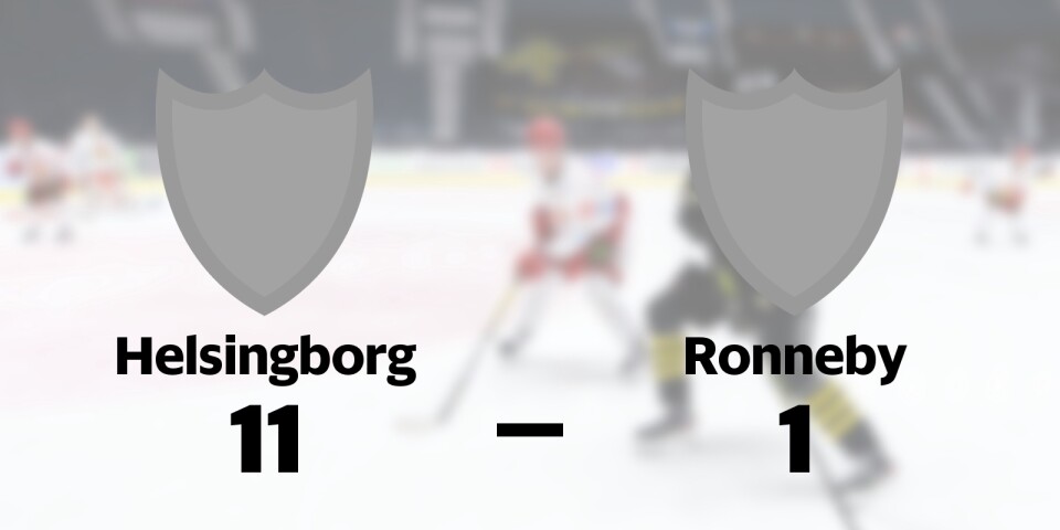 Storförlust när Ronneby föll mot Helsingborg i Olympiarinken