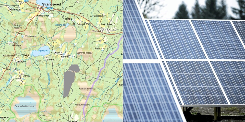 Vill bygga Sveriges största solcellspark – i Ulricehamn