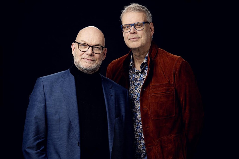 Författarna Michael Hjorth och Hans Rosenfeldt.