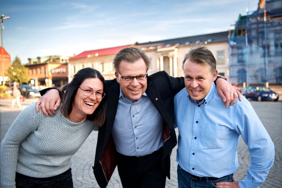 Charlott Lorentzen, MP, Per-Ola Mattsson, S och Mats Dahlbom, C, styr Karlshamn kommande fyra år. Det skapar stabilitet.