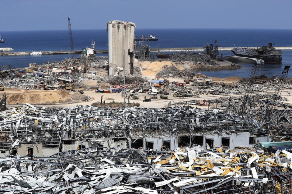 Stora delar av Medelhavspärlan Libanon förstördes i den våldsamma explosionen den 4 augusti förra året. Arkivbild.
