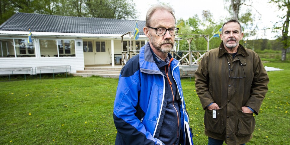 Markägaren Lennart Håkansson, till vänster, hade liten framgång med sitt överklagande till mark- och miljödomstolen. Lennart Håkansson företräddes av advokat Stefan Andersson.
