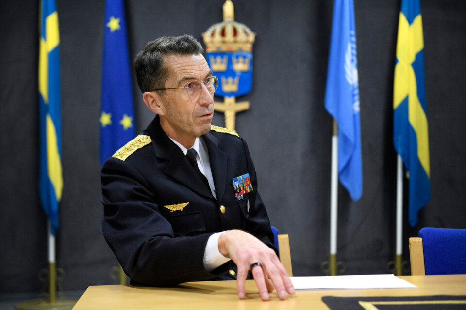 Sveriges överbefälhavare Micael Bydén är kritisk mot Rysslands krav. Arkivbild.