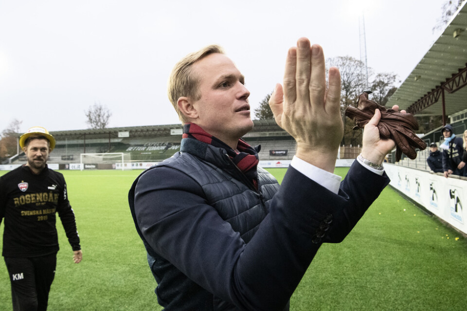 Rosengårds tränare Jonas Eidevall stannar i klubben två år till. Arkivbild.
