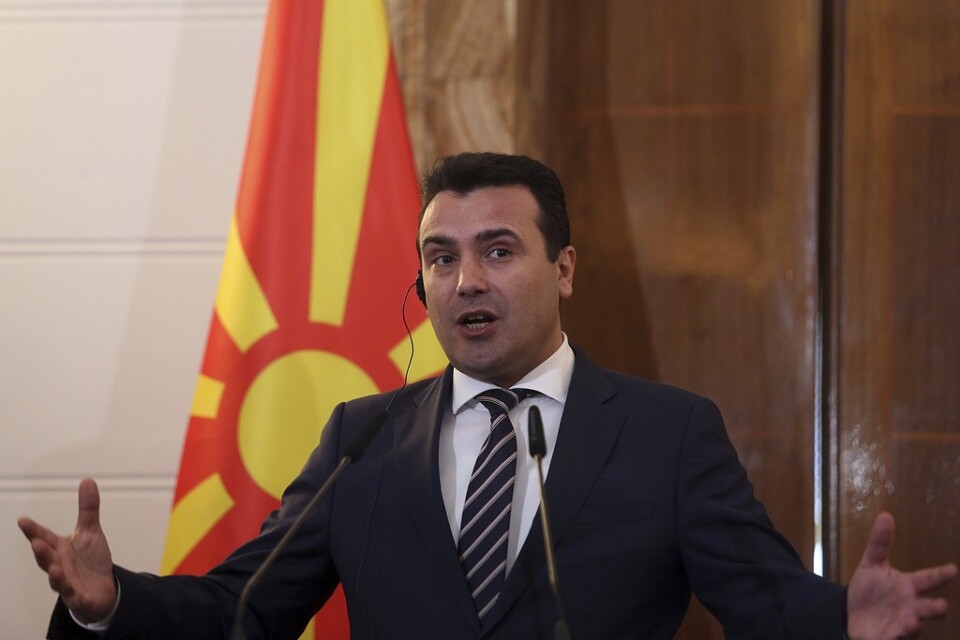 Nordmakedoniens premiärminister Zoran Zaev. Arkivbild.