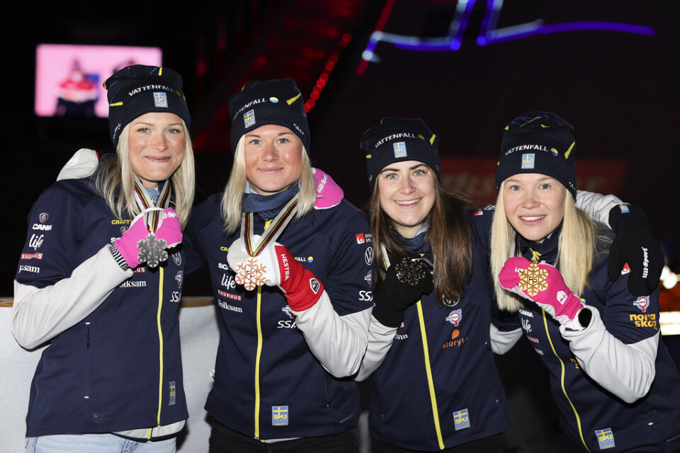 Sverige tar 18 medaljer i OS, tror AP. Frida Karlsson, Maja Dahlqvist, Ebba Andersson och Jonna Sundling har alla chansen. Arkivbild.