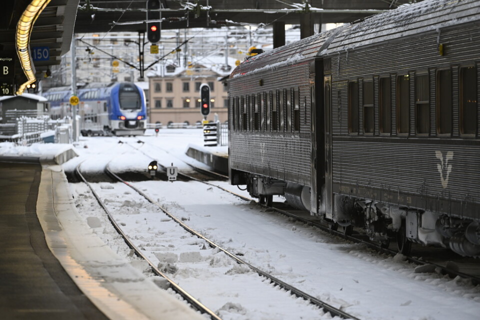 Historiskt sett är februari en tuff månad för tågen, då vädret sliter på tågen. Arkiv.