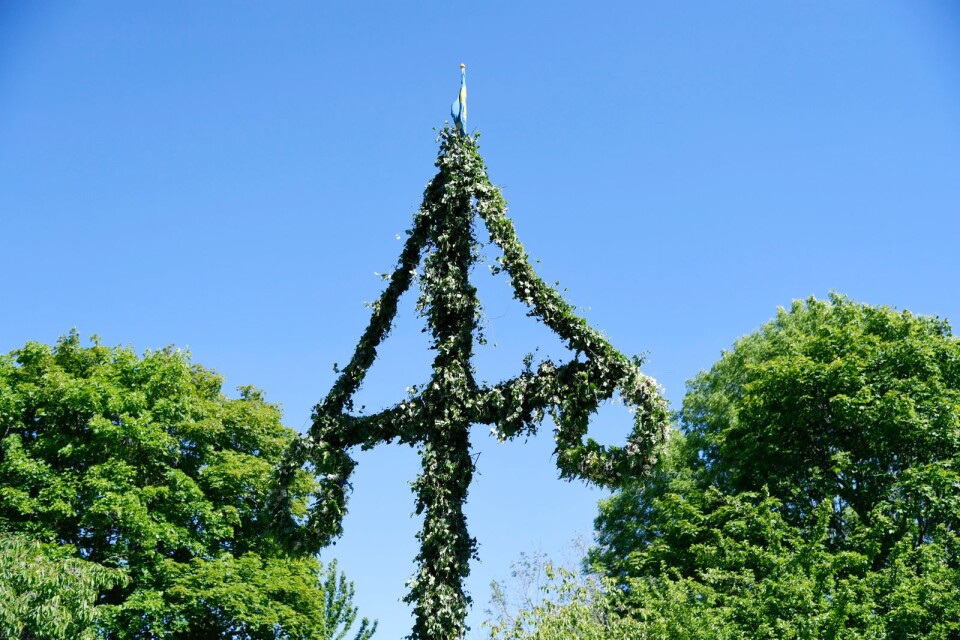 Decorating the maypole is a custom from Gemany.