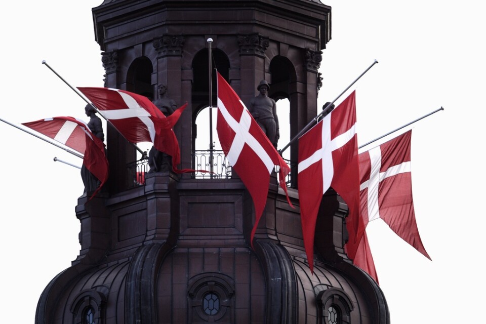Den danska flaggan har en spektakulär historia och under lördagen firar den 800 år. Arkivbild.