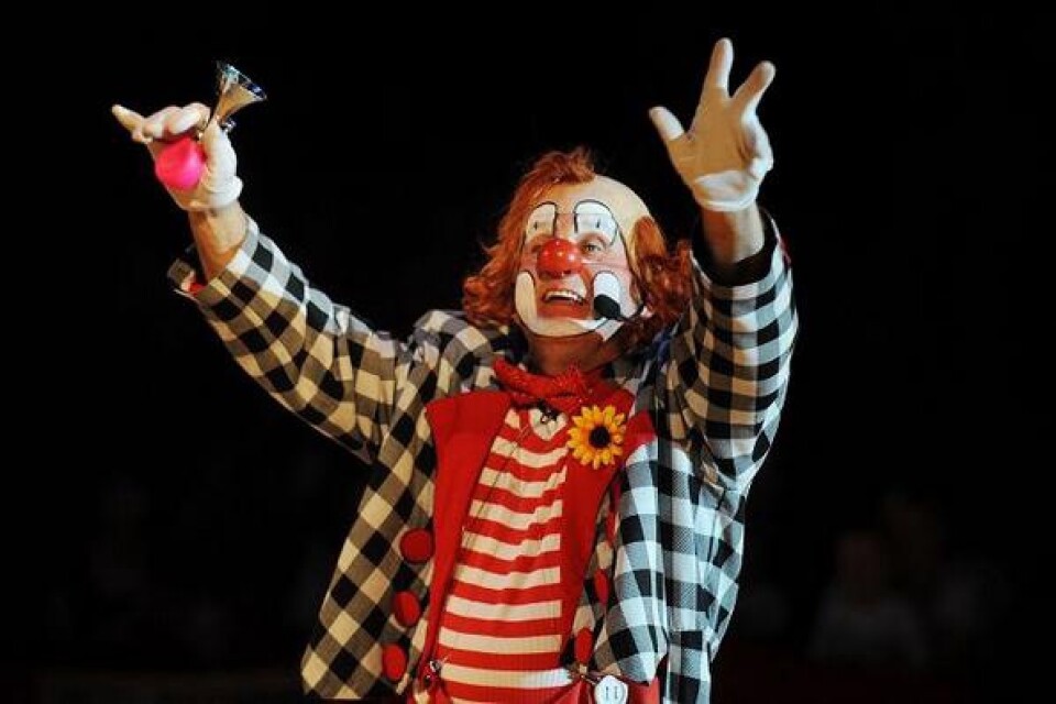 Ingen cirkus utan clown. Så även på Cirkus Olympia.