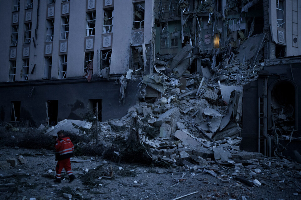 Rysslands attacker mot städer i Ukraina fortsatte under nyår. Arkivbild.