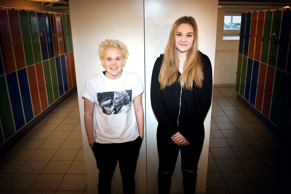 Maja och Emmi Malmquist går tredje året på gymnasiet.